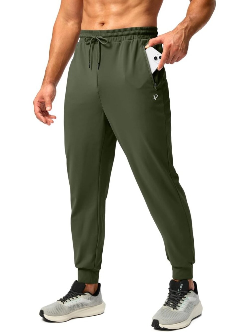 Cozy Fleece Lined Joggers with Zipper Pockets | Warm Athletic Sweatpants for Men